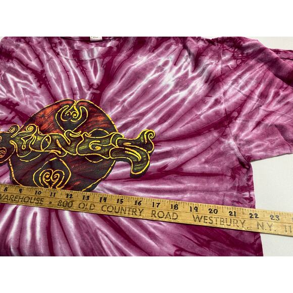 KINGS Sunboy Tie-Dye Turtle Tee Pink Spiral Size Large Hand Dyed Graphic Shirt - Picture 3 of 11